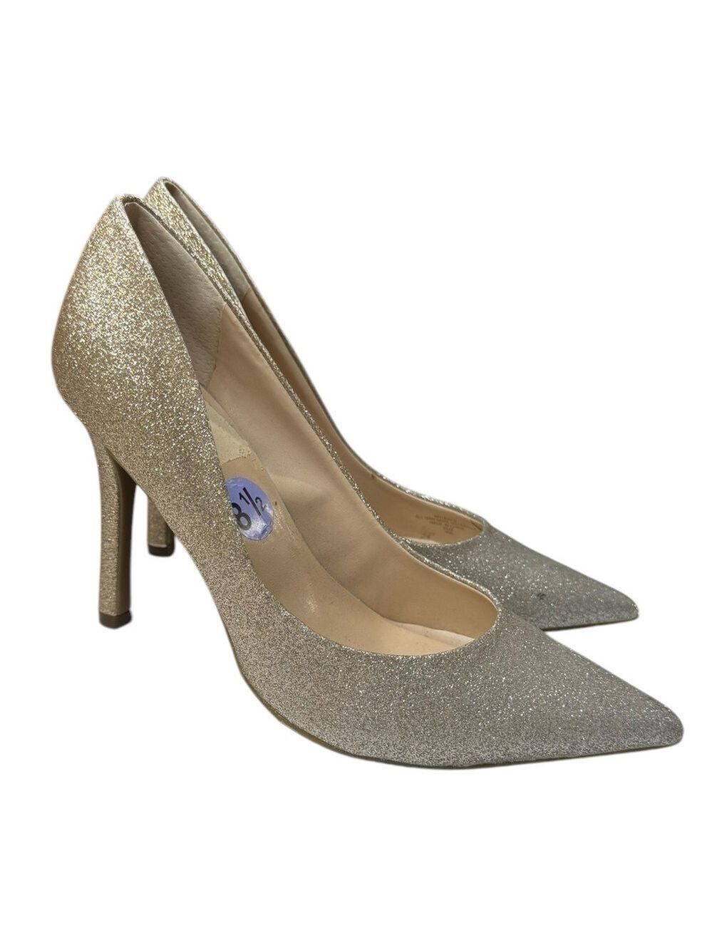 Guess Silver and Gold Shimmer Pumps